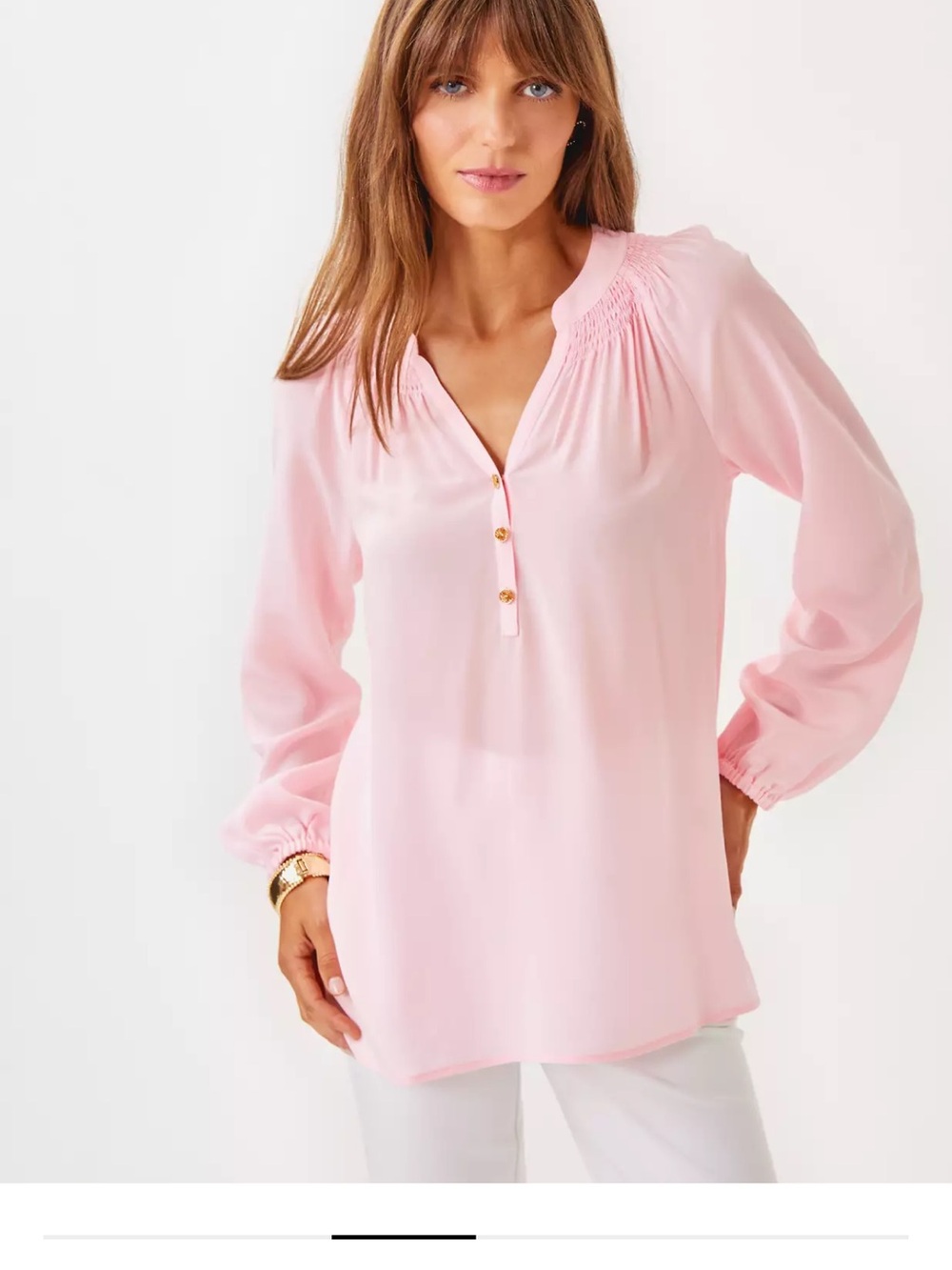 Lilly Pulitzer Elsa 100% Silk Blouse
